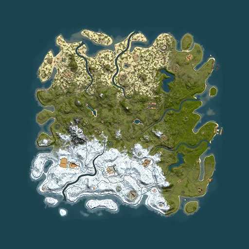 Rust map seed 409169171, 5500x5500m top-down preview
