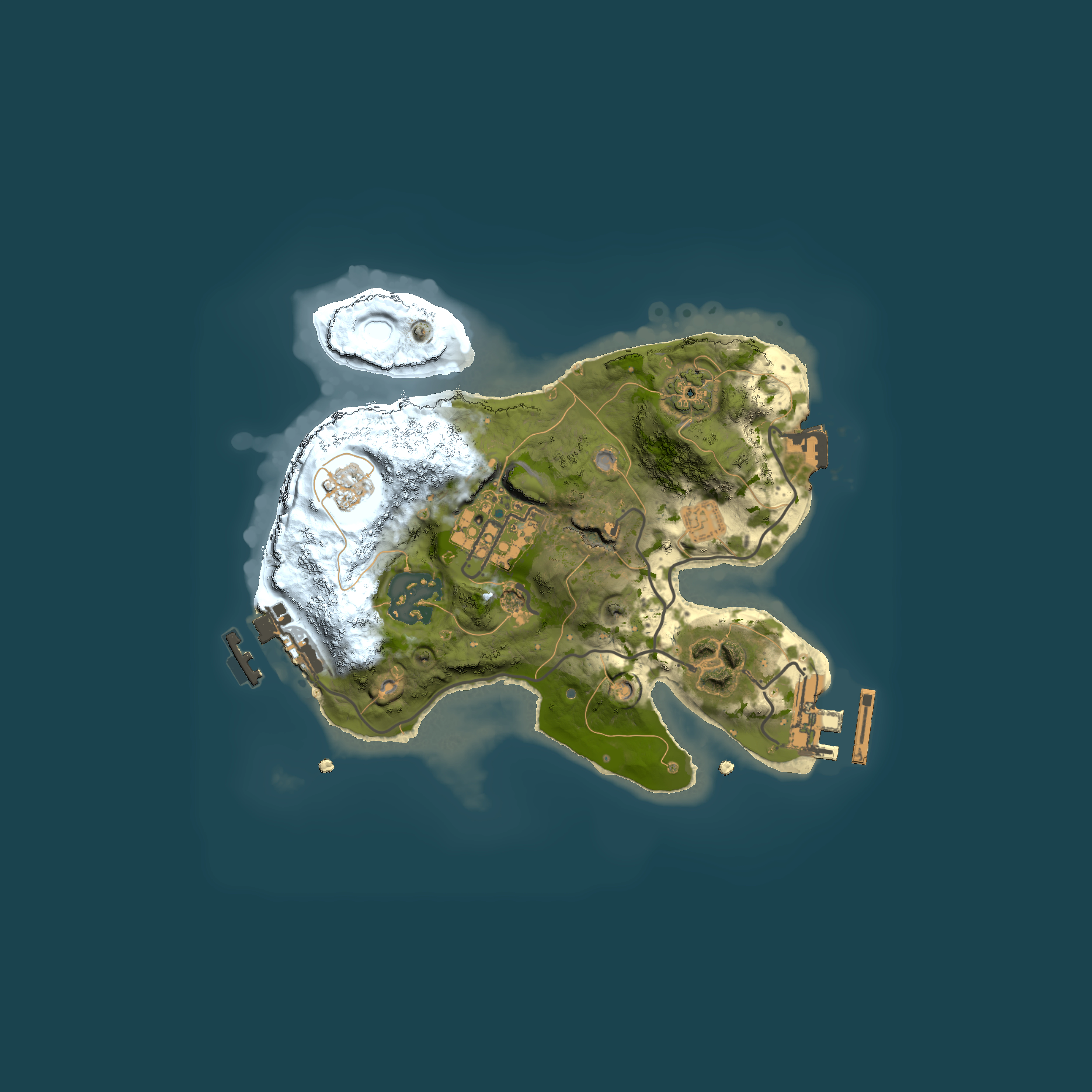 Full top-down render of Rust map seed 1519548459, 2000x2000m