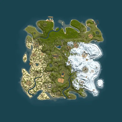 Rust map seed 227211888, 4000x4000m top-down preview