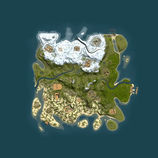 Rust map seed 907394930, 3500x3500m top-down preview
