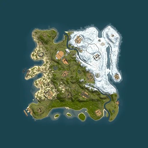 Rust map seed 1685751252, 3500x3500m top-down preview