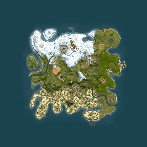 Rust map seed 1883092124, 3500x3500m top-down preview