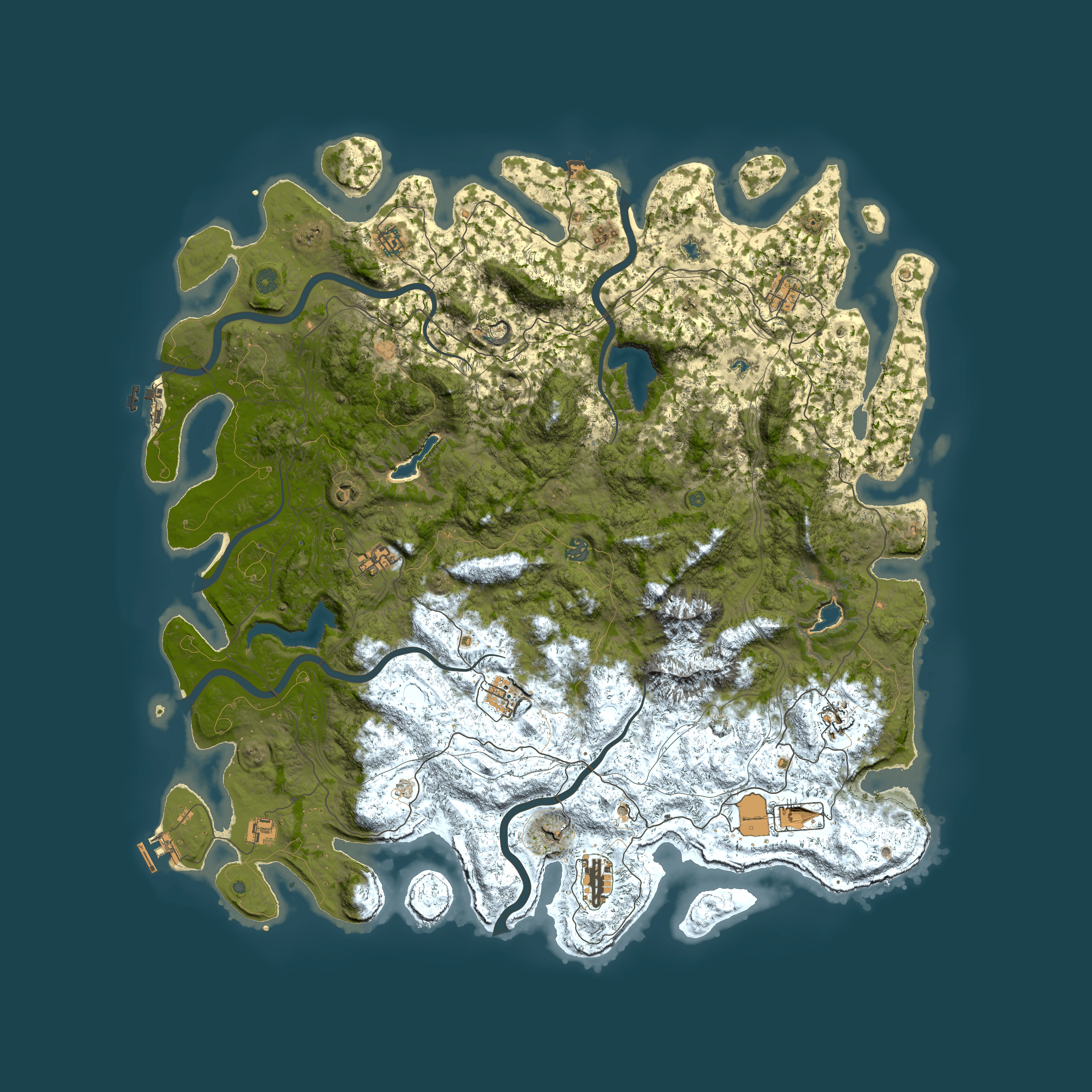 Full top-down render of Rust map seed 1830858942, 5500x5500m