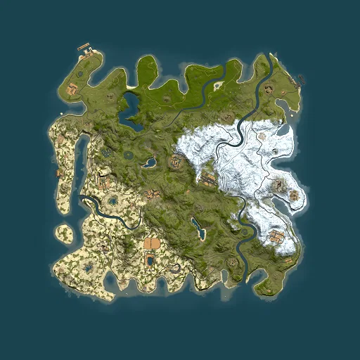 Rust map seed 1531436560, 4500x4500m top-down preview