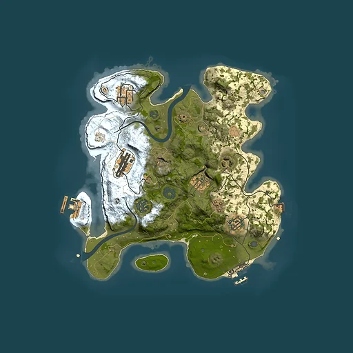 Rust map seed 178442294, 3000x3000m top-down preview