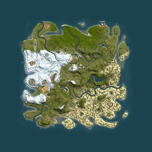 Rust map seed 1895084902, 4500x4500m top-down preview