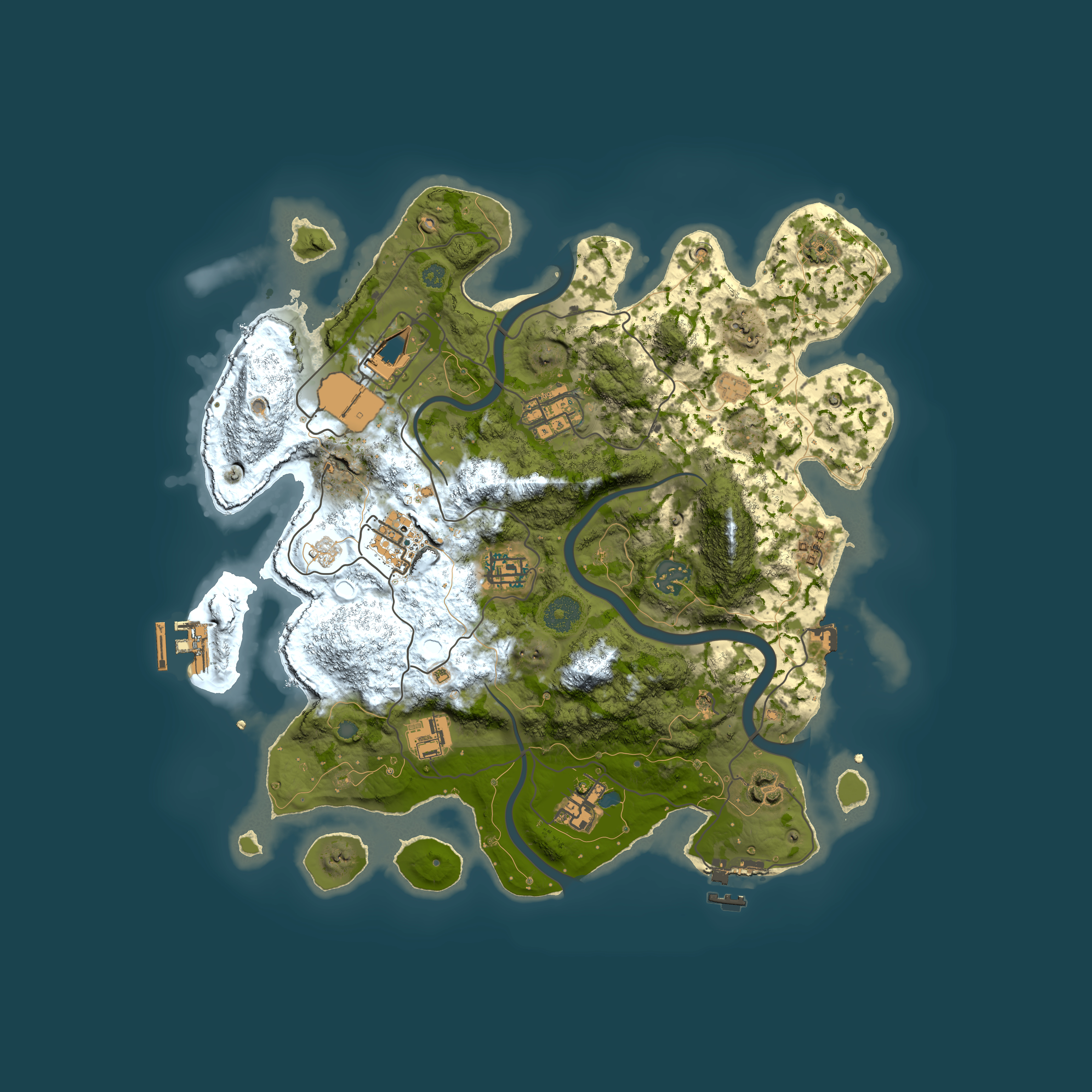 Full top-down render of Rust map seed 750033768, 3500x3500m