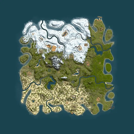 Rust map seed 963863639, 5000x5000m top-down preview