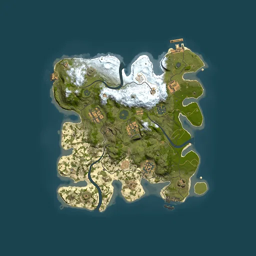 Rust map seed 1403840758, 3000x3000m top-down preview
