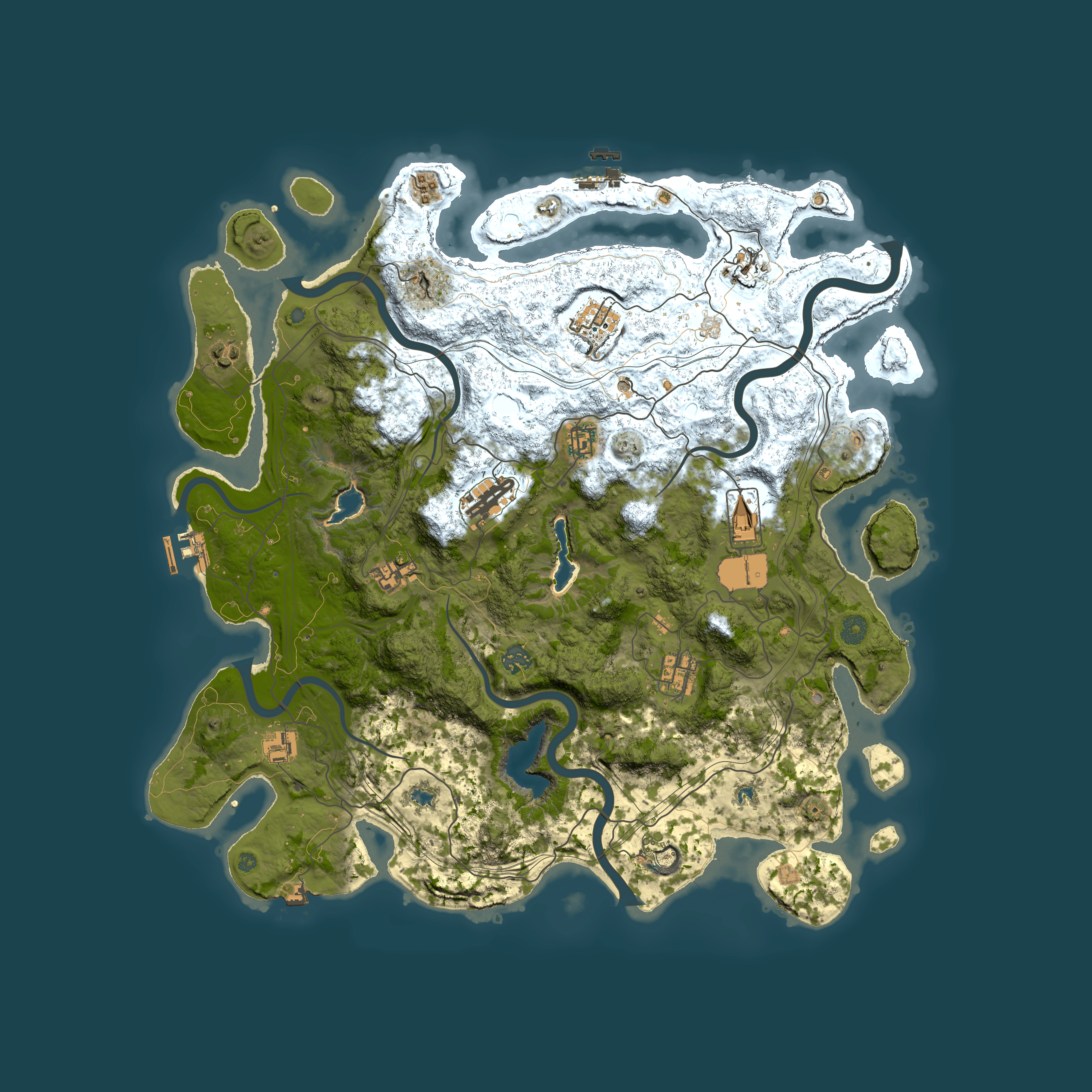Full top-down render of Rust map seed 862765432, 4500x4500m