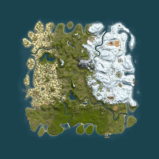 Rust map seed 2102890172, 5500x5500m top-down preview