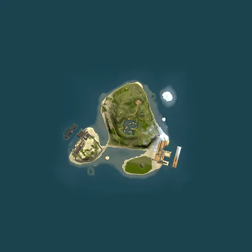 Rust map seed 385879355, 1500x1500m top-down preview