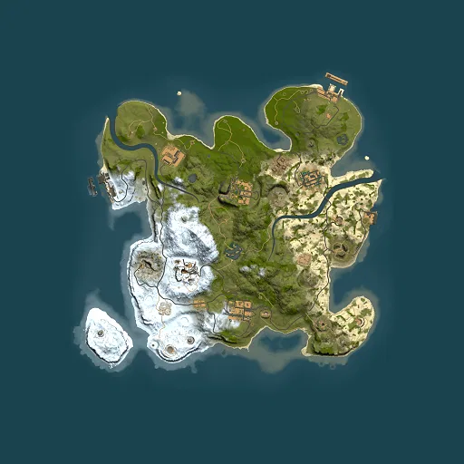 Rust map seed 1373628079, 3000x3000m top-down preview