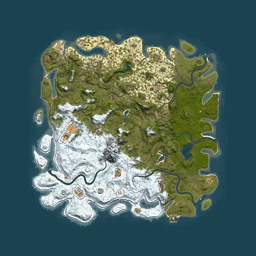 Rust map seed 1221661575, 5500x5500m top-down preview