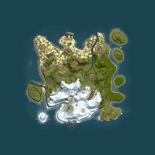 Rust map seed 783709341, 3000x3000m top-down preview
