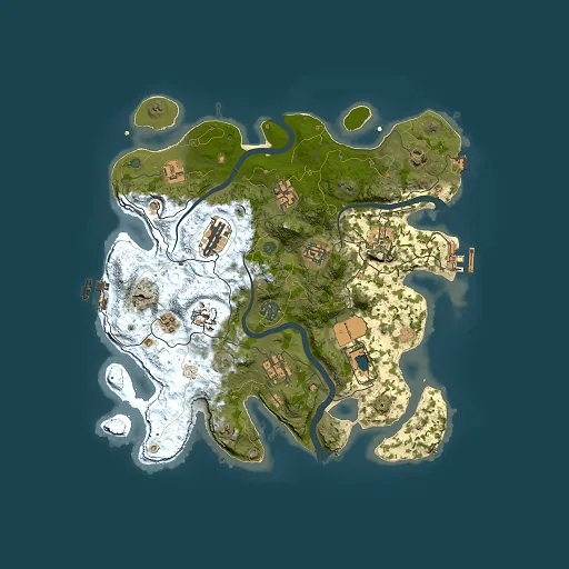 Rust map seed 1479082536, 3500x3500m top-down preview