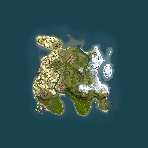 Rust map seed 429778242, 2500x2500m top-down preview