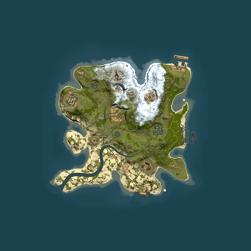 Rust map seed 564714812, 2500x2500m top-down preview