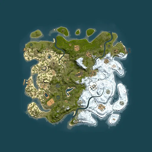Rust map seed 1511484978, 4000x4000m top-down preview