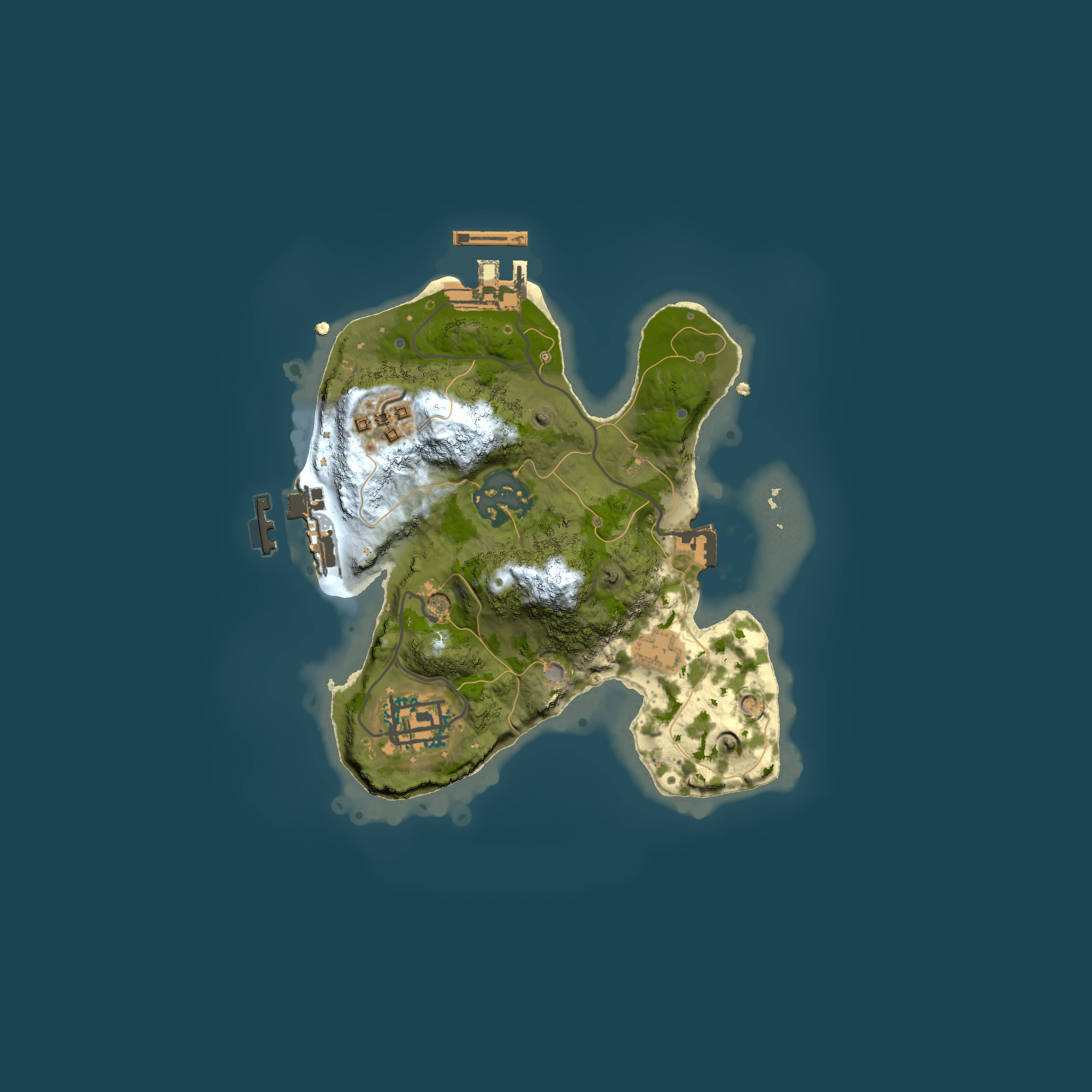 Full top-down render of Rust map seed 1469060989, 2000x2000m