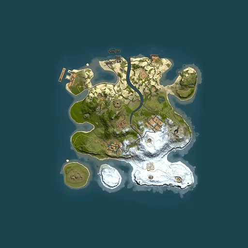 Rust map seed 243703456, 2500x2500m top-down preview