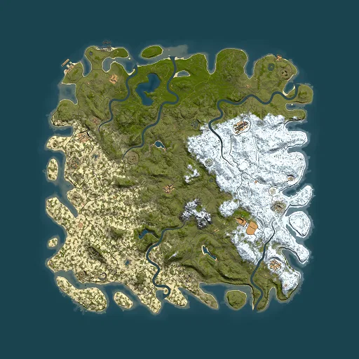 Rust map seed 2122975111, 6000x6000m top-down preview
