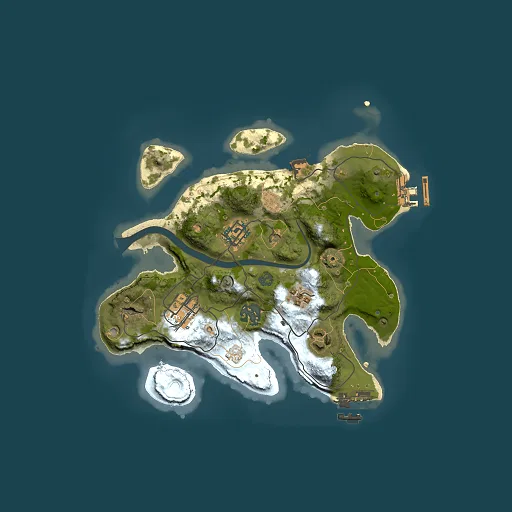Rust map seed 1627633021, 2500x2500m top-down preview