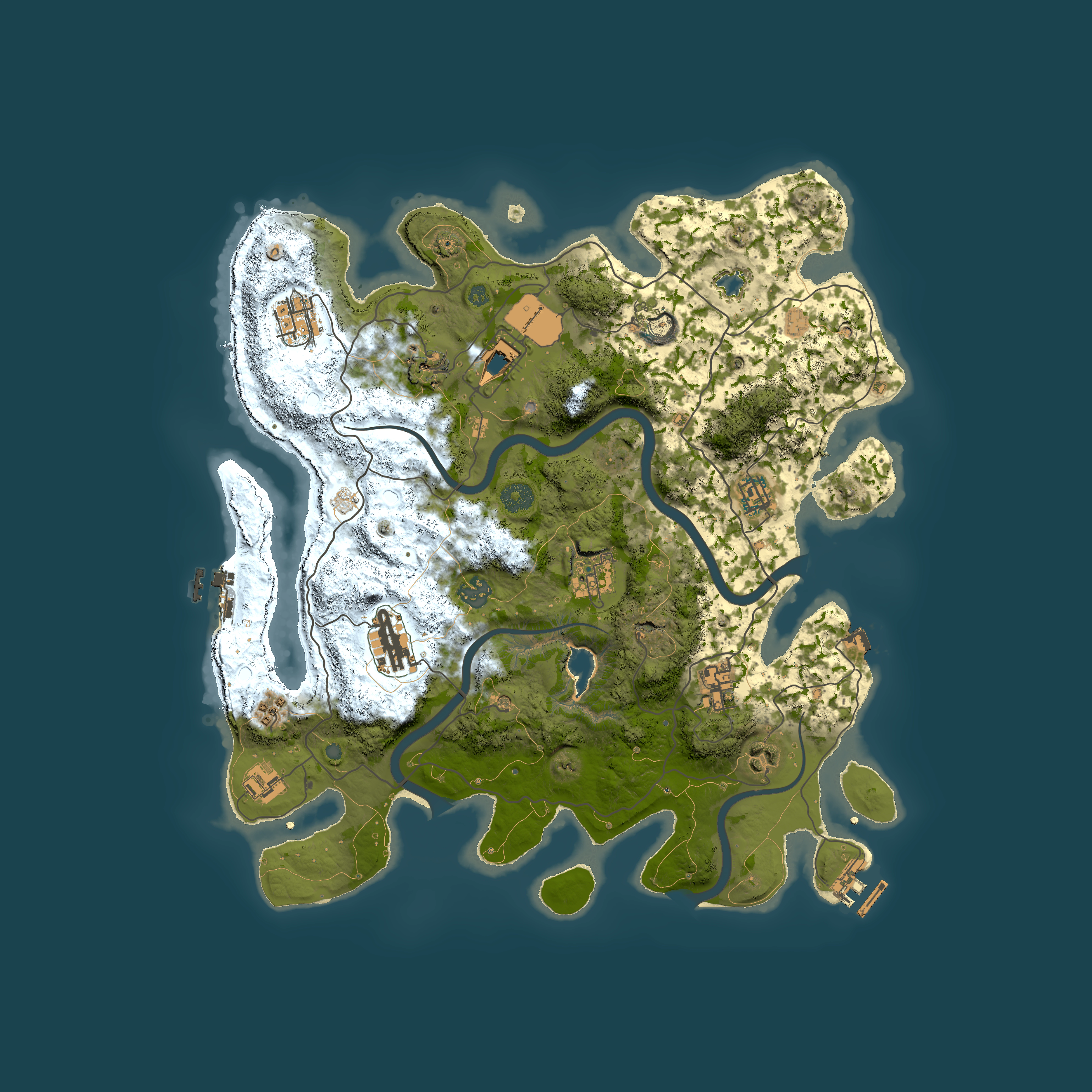 Full top-down render of Rust map seed 1780627378, 4000x4000m