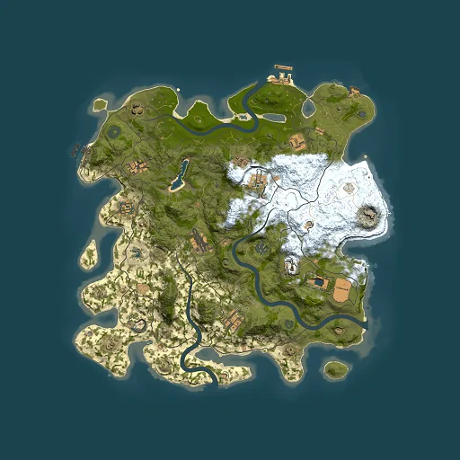 Rust map seed 2071231995, 4000x4000m top-down preview