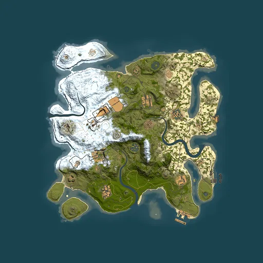 Rust map seed 1428589033, 3500x3500m top-down preview