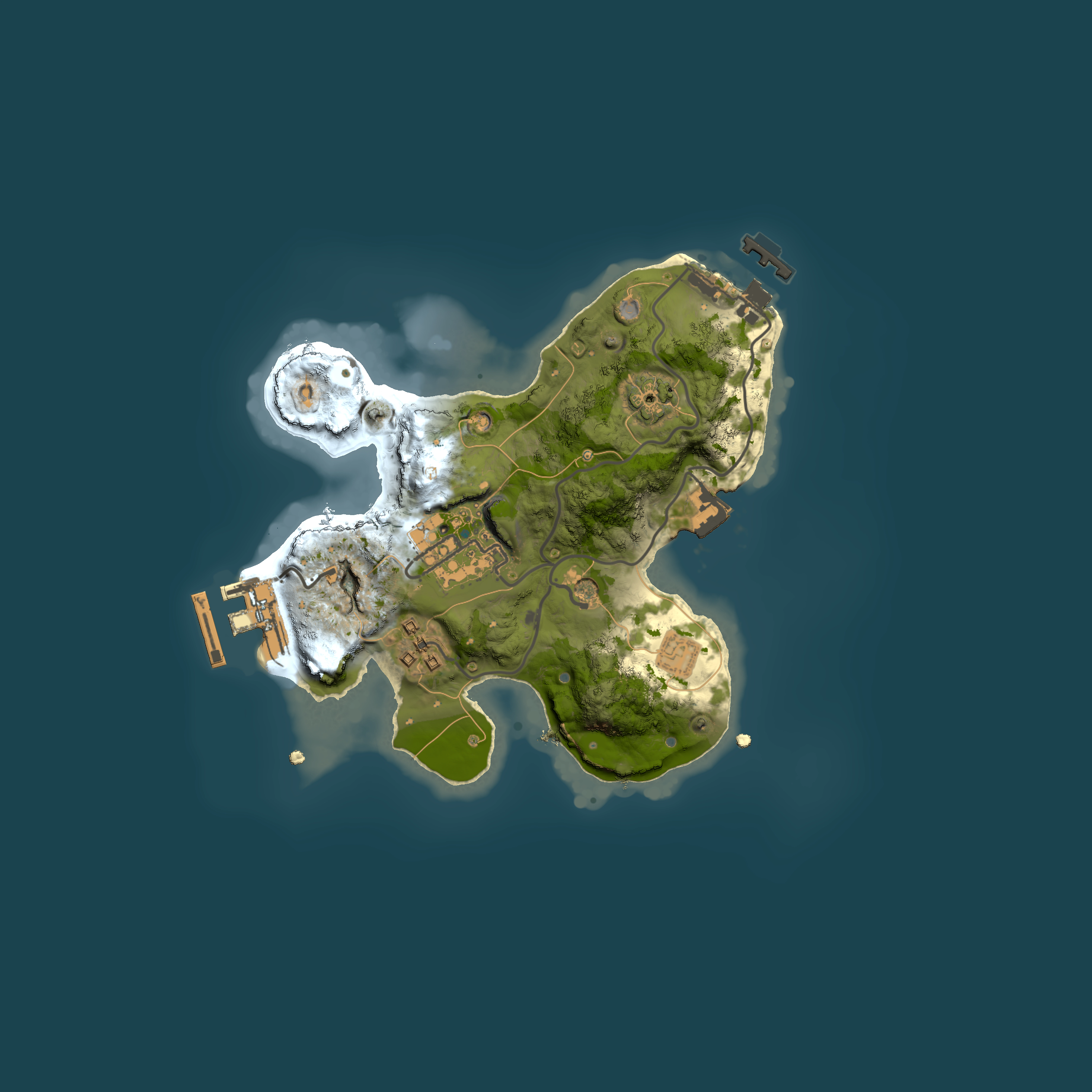Full top-down render of Rust map seed 517422042, 2000x2000m