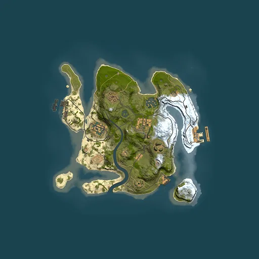 Rust map seed 1212648216, 2500x2500m top-down preview