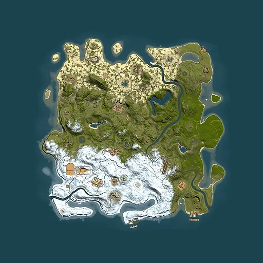 Rust map seed 208795410, 4500x4500m top-down preview