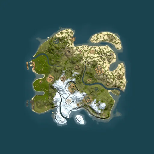 Rust map seed 14188651, 3000x3000m top-down preview