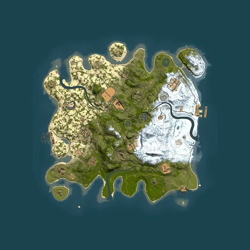 Rust map seed 222924138, 3500x3500m top-down preview