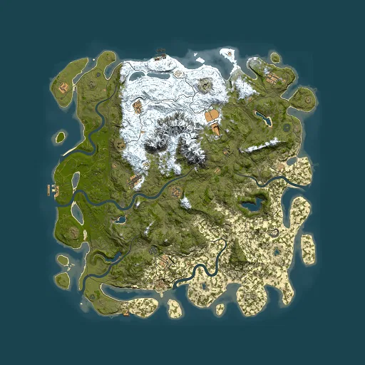 Rust map seed 1536879581, 5500x5500m top-down preview