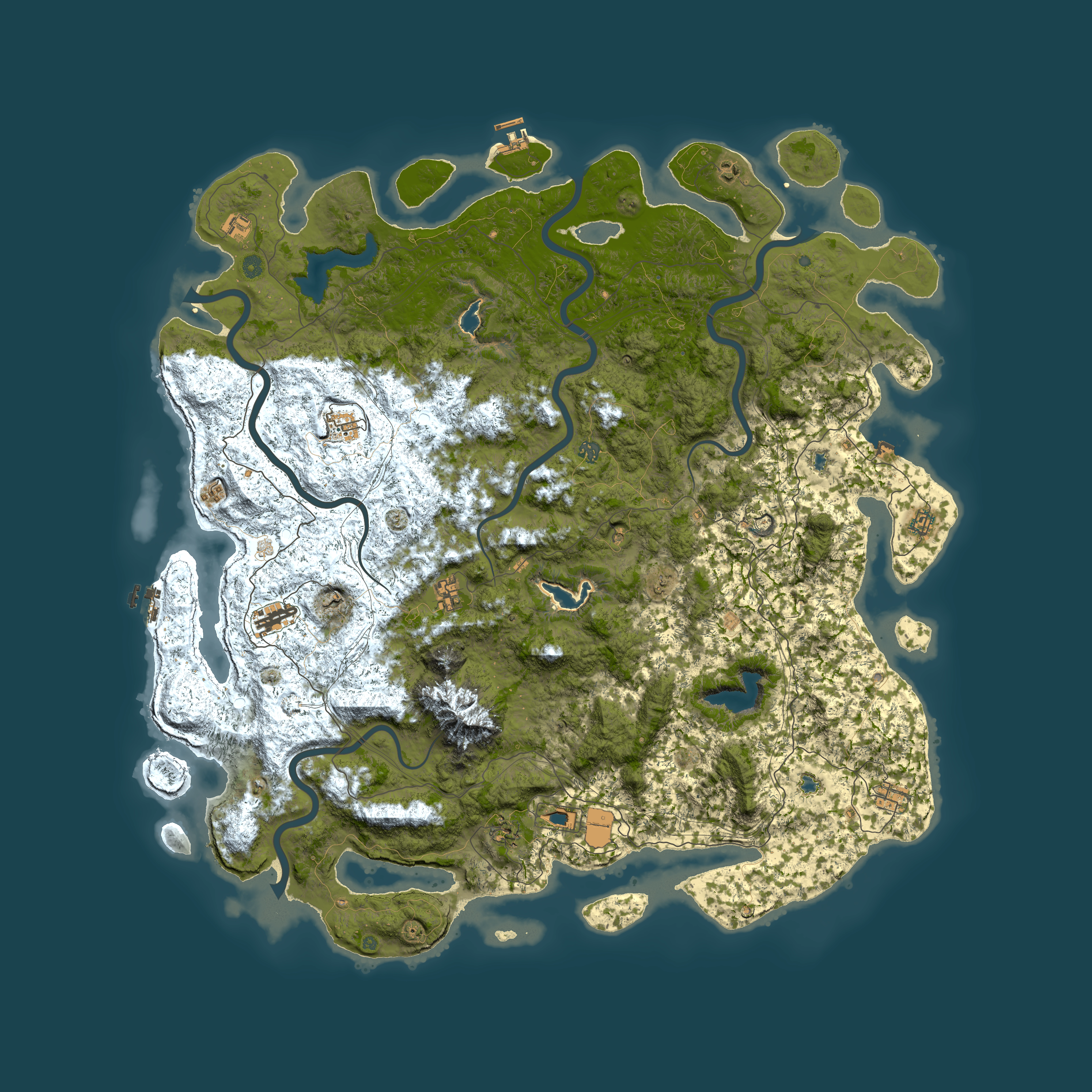 Full top-down render of Rust map seed 945796722, 6000x6000m