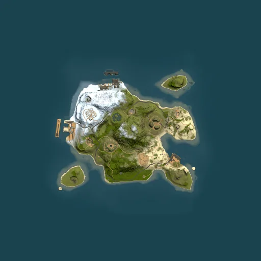 Rust map seed 1435471077, 2000x2000m top-down preview