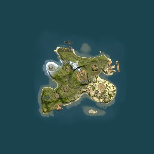 Rust map seed 1514484799, 2000x2000m top-down preview