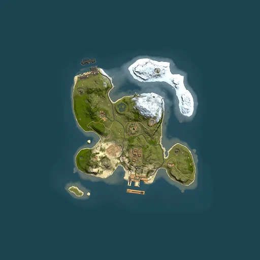 Rust map seed 880313071, 2000x2000m top-down preview