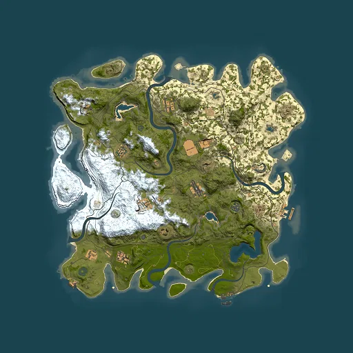 Rust map seed 353692063, 4500x4500m top-down preview