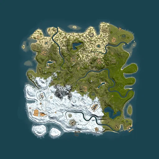 Rust map seed 1585333303, 5000x5000m top-down preview