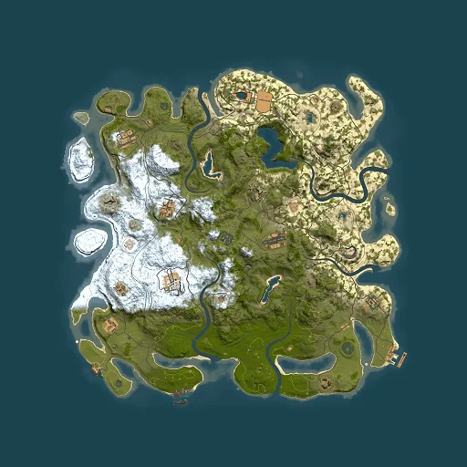 Rust map seed 1962330157, 4500x4500m top-down preview