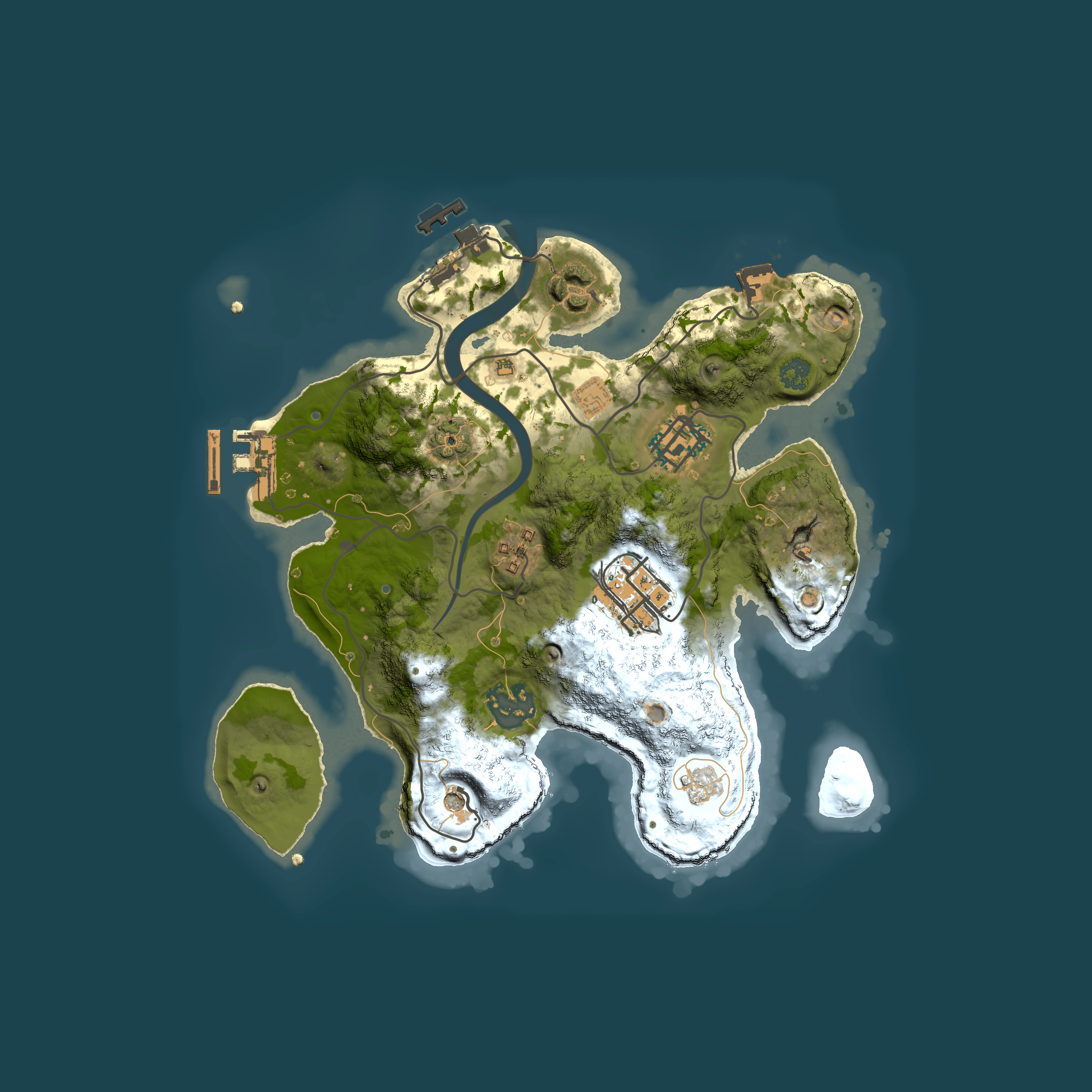 Full top-down render of Rust map seed 1081922767, 2500x2500m