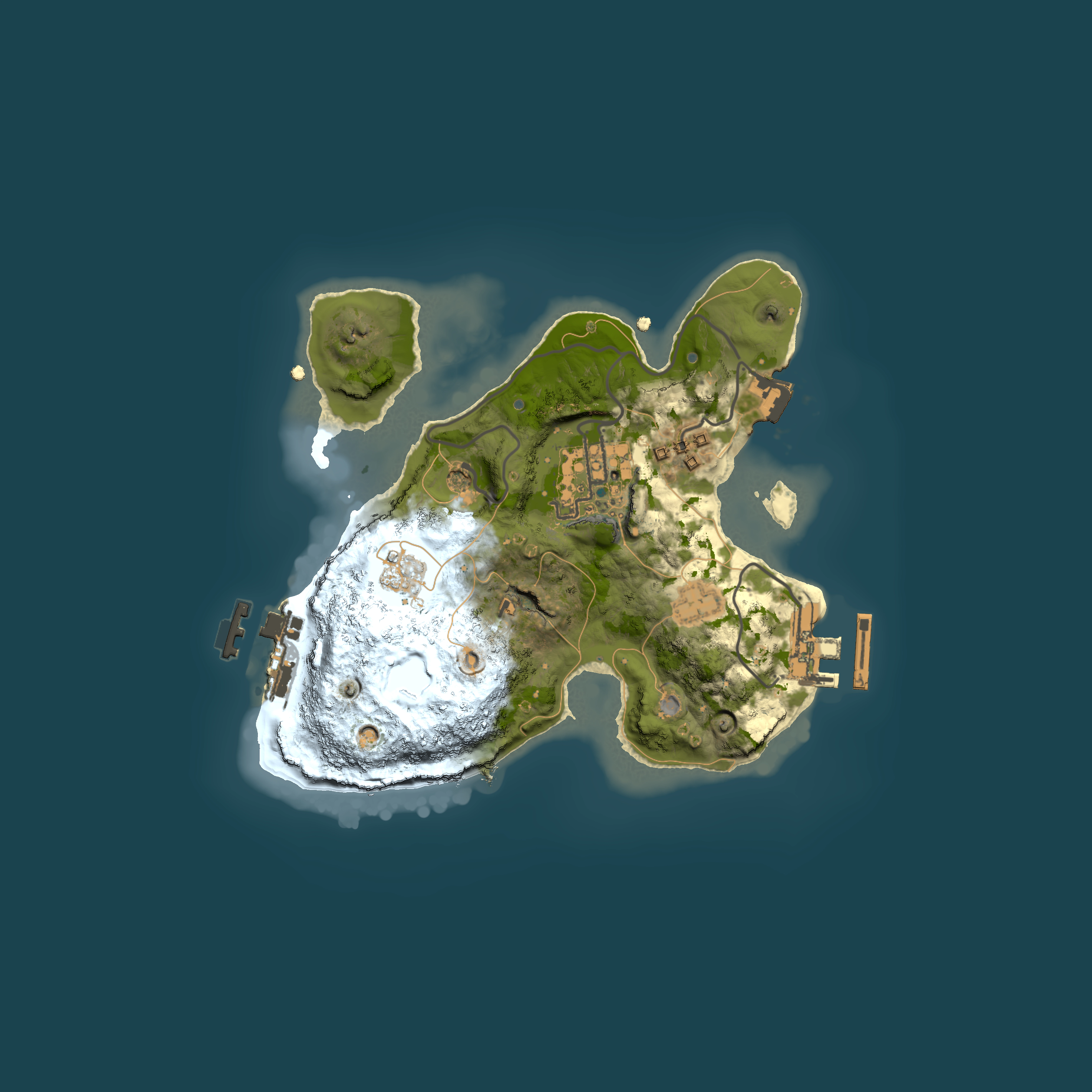 Full top-down render of Rust map seed 1375730200, 2000x2000m