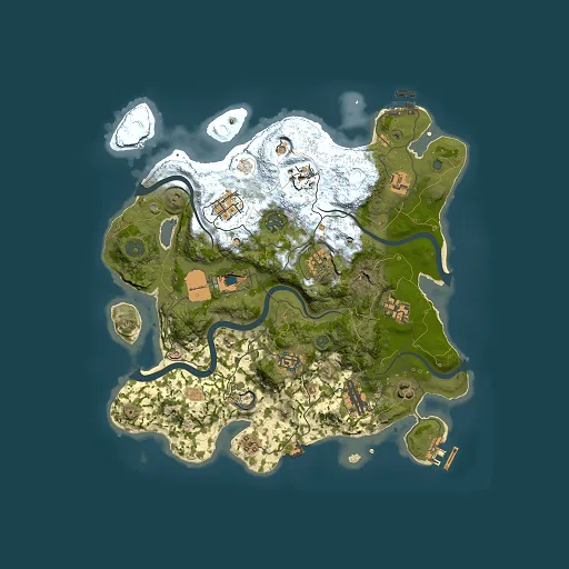 Rust map seed 1344949399, 3500x3500m top-down preview