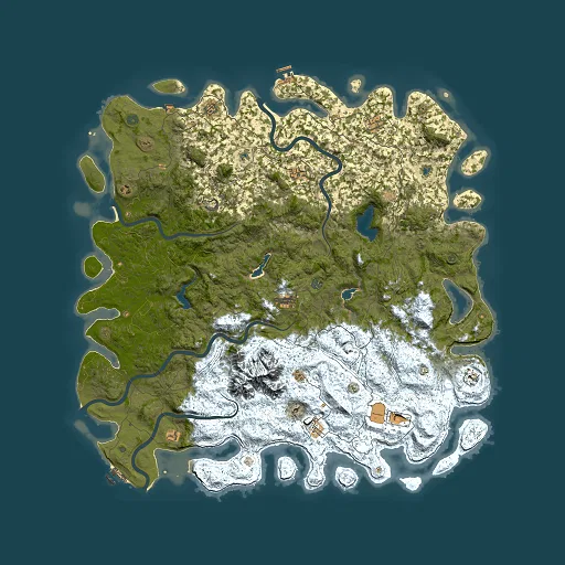 Rust map seed 1710326142, 6000x6000m top-down preview