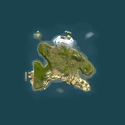 Rust map seed 698449669, 2000x2000m top-down preview