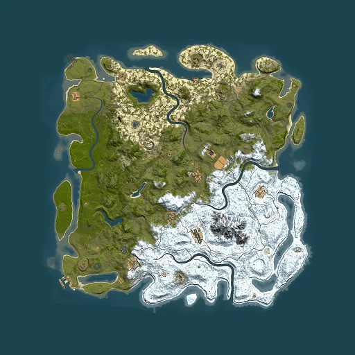 Rust map seed 322174084, 5500x5500m top-down preview