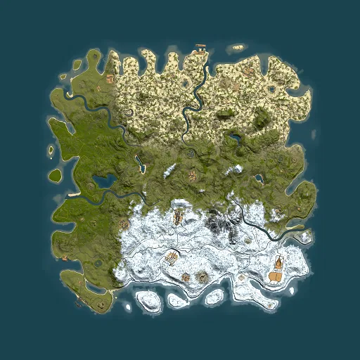 Rust map seed 76616521, 6000x6000m top-down preview